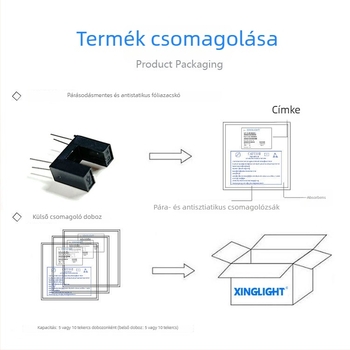 ITR9606 Fotóelektrikus kapcsoló érzékelő - slot típusú, Direct & Through-Beam, 5 mm-es slot távolság