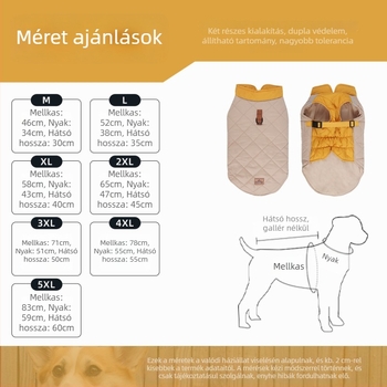 Háziállat pamutból készült téli ruházat, mindennapi stílus, Duo Mao Mao márka, modell FB-689