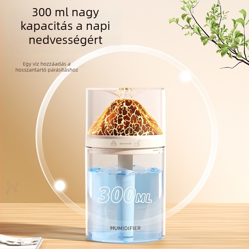 Otthoni párásító, csendes, hordozható asztali mini légtisztító – Modell R15, tartály 2.6–4.0 L, 41–60 m² lefedettség, 5 W, USB tápegység