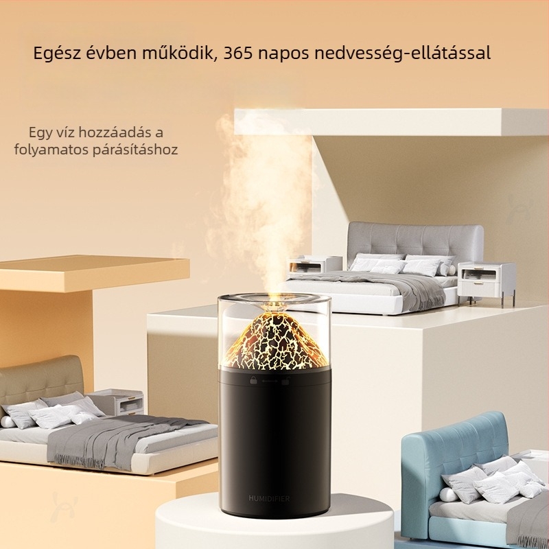 Otthoni párásító, csendes, hordozható asztali mini légtisztító – Modell R15, tartály 2.6–4.0 L, 41–60 m² lefedettség, 5 W, USB tápegység