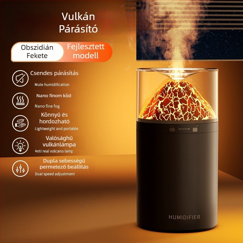 Otthoni párásító, csendes, hordozható asztali mini légtisztító – Modell R15, tartály 2.6–4.0 L, 41–60 m² lefedettség, 5 W, USB tápegység