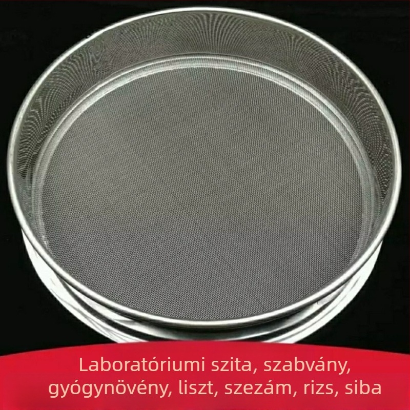 Rozsdamentes acélból készült lisztszitáló ultrafin hálóval, sokoldalú konyhai szita