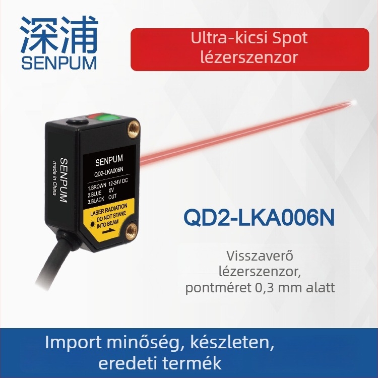 Fotóelektrikus lézerszenzor QD2-LKA006N, Qd2-l sorozat, IP66, 1 db.