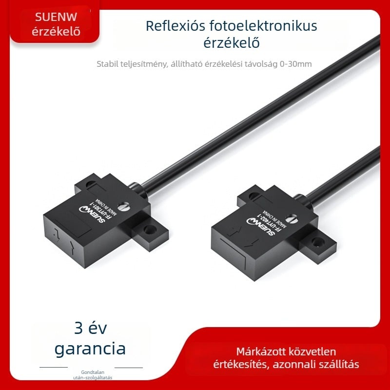 SX-D30N diffúz-reflektív fotóelektrikus kapcsoló, IR fényforrás, érzékelési tartomány 0–30 mm, 24 V, NO/NC kimenet