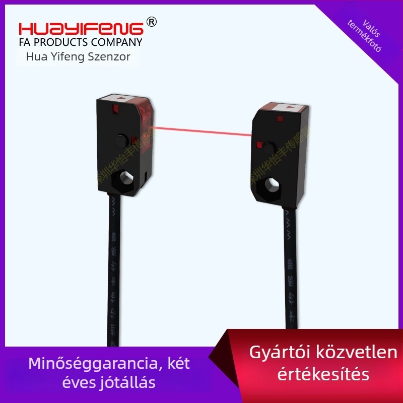 LS101-D100ND négyszögletes fotóelektronikus kapcsoló diffúz reflexióhoz, ellátás 24 V DC, NPN kimenet, észlelési távolság 100 mm