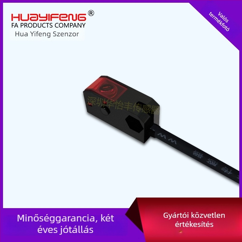 LS101-D100ND négyszögletes fotóelektronikus kapcsoló diffúz reflexióhoz, ellátás 24 V DC, NPN kimenet, észlelési távolság 100 mm
