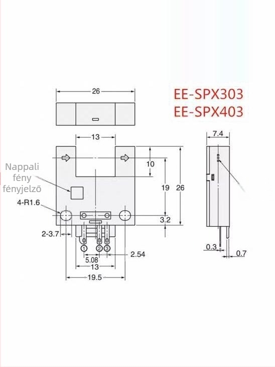 Slot típusú fotóelektrikus kapcsoló EE-SPX303N/EE-SPX403N
