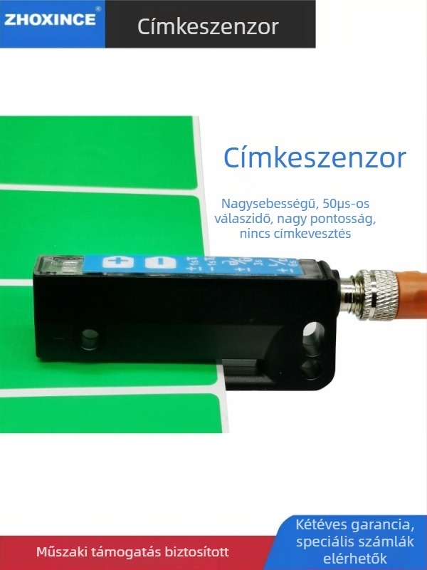 Kiemelkedően precíz öntapadós címke érzékelő WFS3-40N415, csatornás címkéző gép, optikai szem ZX-BQ100