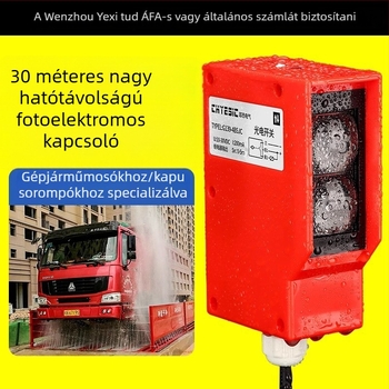 Hosszú hatótávolságú fotóelektronikus szenzor sorompóhoz, állítható diffúz reflexió és emberi test IR-észlelés