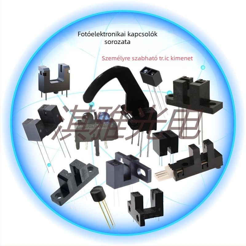Fotoelektronikus kapcsoló, slot típusú fix telepítés, infravörös érzékelő, Everlight ITR20005-F, modell QYI1205T