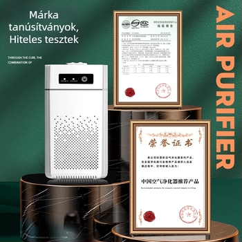 Légszűrő - negatív ionok; formaldehid eltávolítása; alkalmas 41–60 m²-re; zaj 36 dB alatt; kompozit szűrő