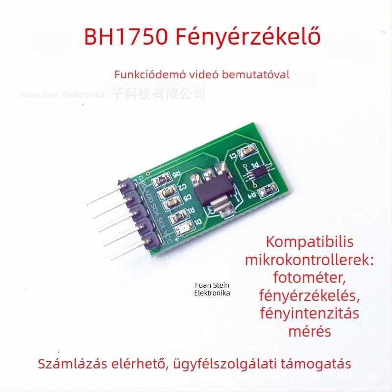 Sight BH1750 fényintenzitás szenzor GY-30 modul, Sensor sorozat, Mikrokontroller-kompatibilis, DC tápegység