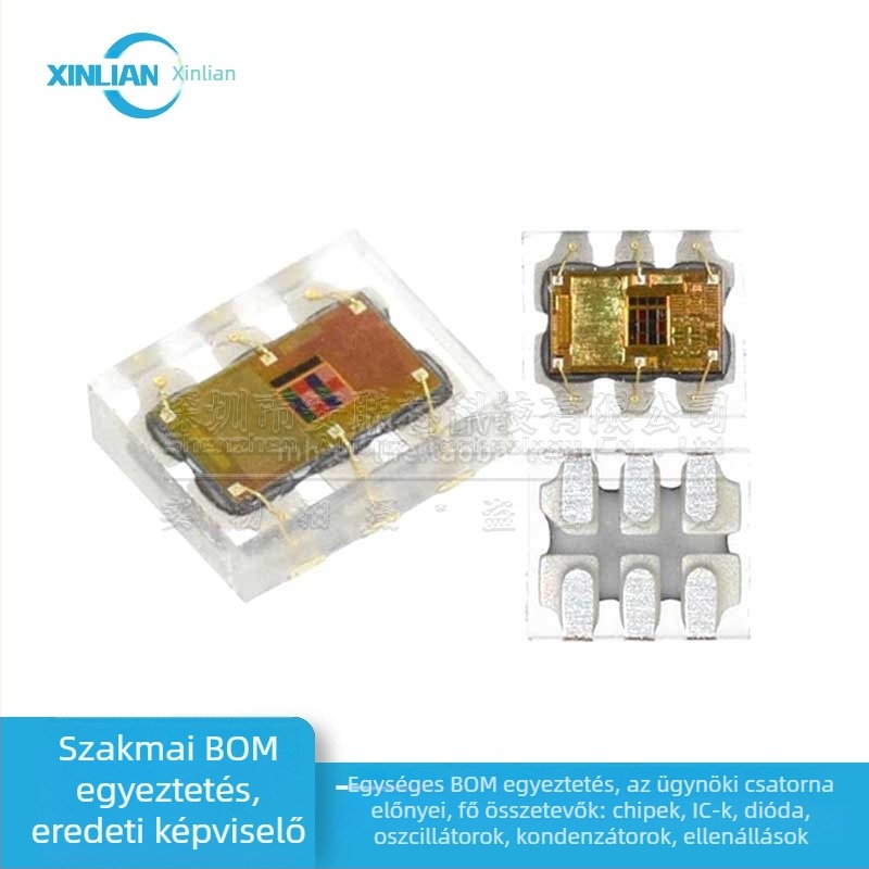 TCS34727FN infravörös-szűrős színérzékelő, digitális fotóelektromos érzékelő, színfelismerés, kompatibilis TCS3472