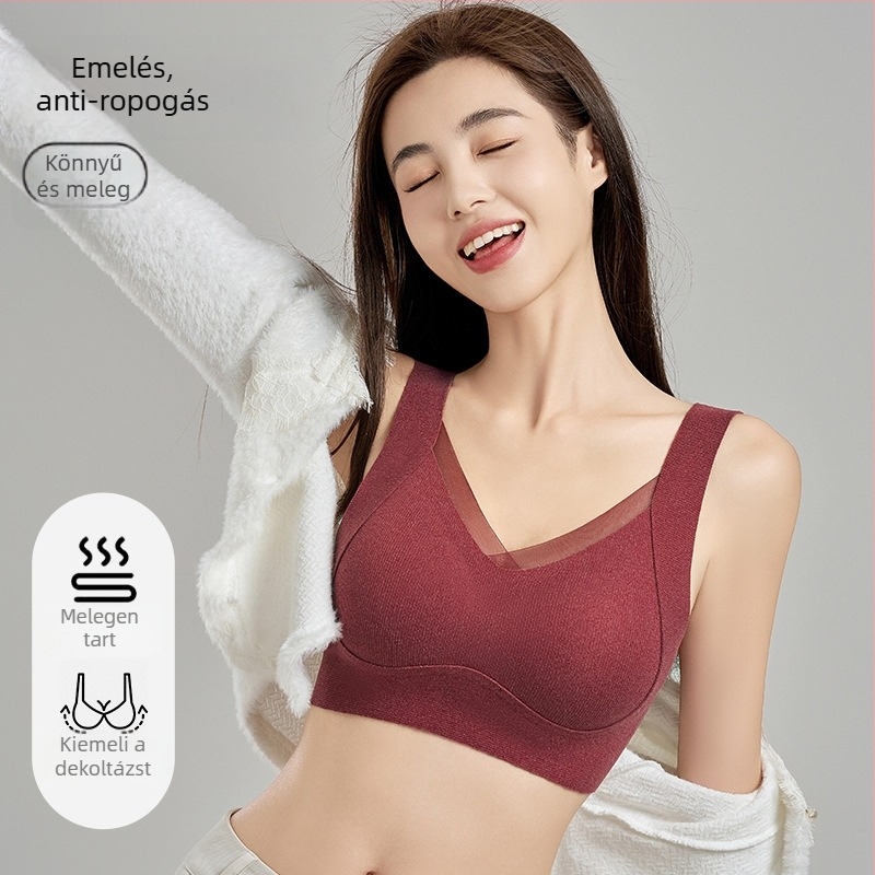 Wrap Bra/Bandeau | 80–90% poliészter | Háromszög kosár | Légáteresztő, Varrásmentes, Támogató, Termikus, Mély hátsó, Édes stílus
