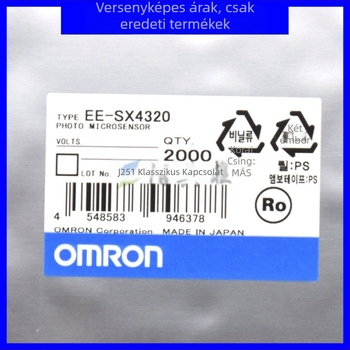 Omron EE-SX4320 Through-type Photoelectric Switch, Slot-type Optocoupler Photoelectric Sensor, 2 mm Slot Distance