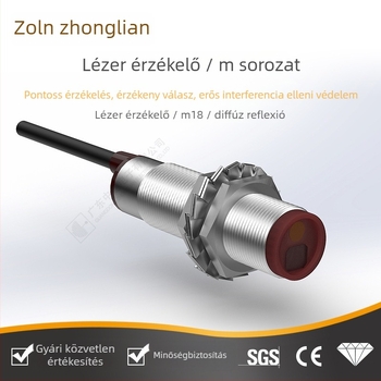Zhonglian M sorozat lézeres szenzor: M18 diffúz reflexió, M12 Through-Beam, M8 DC háromvezetékes, M6-3 fotóelektrikus kapcsoló