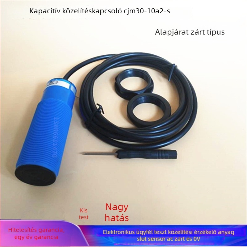 Kapacitív kapcsoló CJM30-10A2-S, anyagszint-szonda, kétvezetékes AC, normálisan zárt, 220V