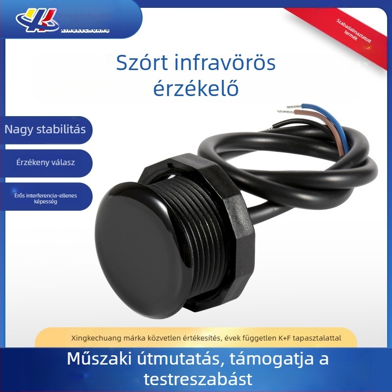Hosszú távú diffúz reflexiós infravörös szenzor kültéri használatra, intelligens kuka szenzor, fotóelektrikus szenzor