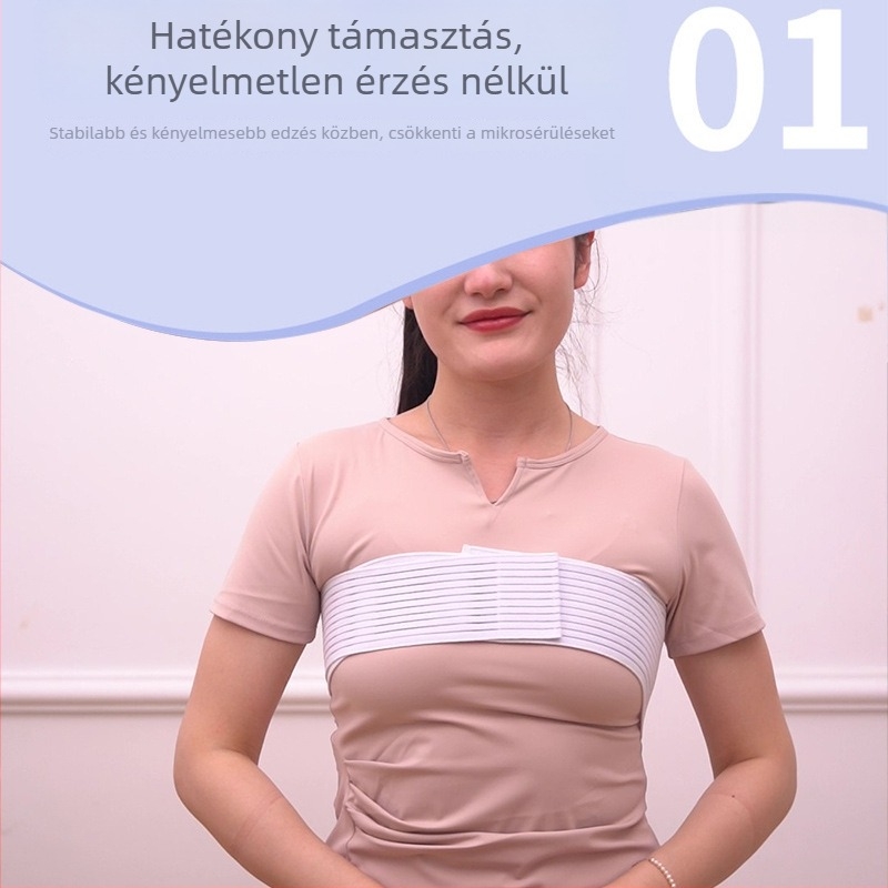 Nylon mellkas-támasztó öv ugrókötélhez és futáshoz, nagy rugalmasság, állítható, légáteresztő, ütéscsillapító