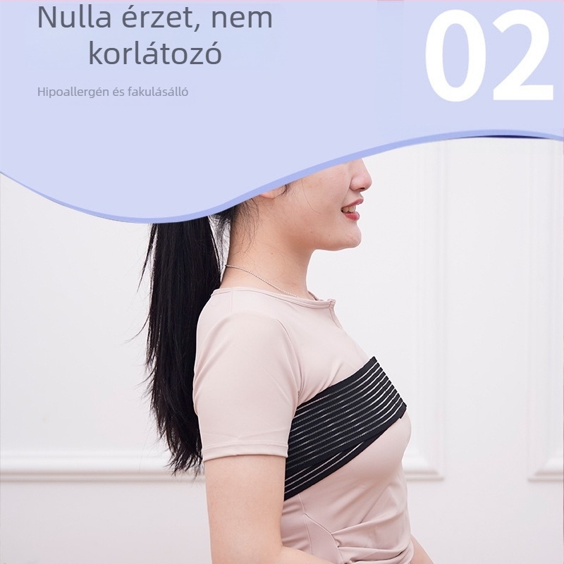 Nylon mellkas-támasztó öv ugrókötélhez és futáshoz, nagy rugalmasság, állítható, légáteresztő, ütéscsillapító
