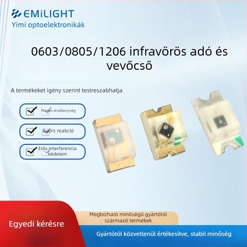 Infrared kibocsátó és vevő pár – through-beam szenzor, IR vevőfej