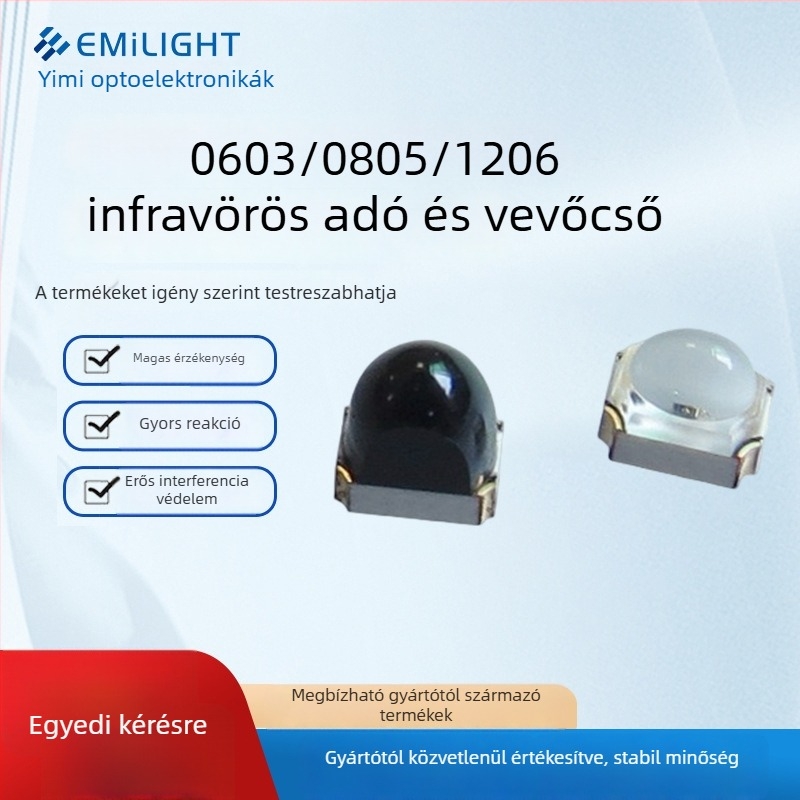 Infrared kibocsátó és vevő pár – through-beam szenzor, IR vevőfej