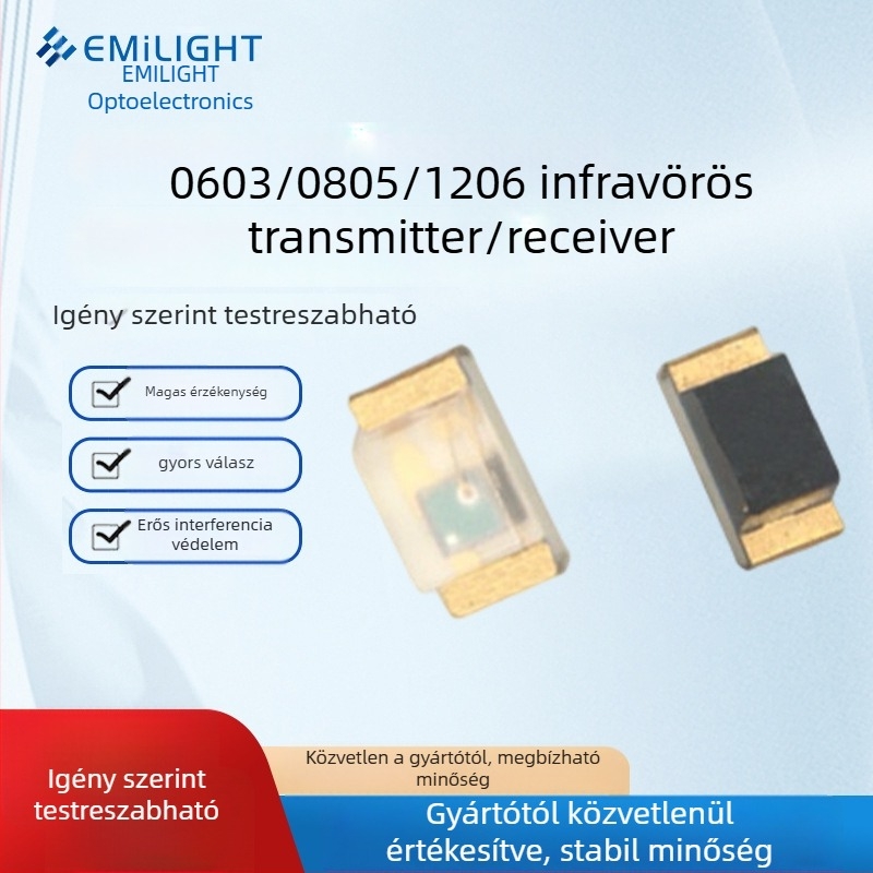 Infrared kibocsátó és vevő pár – through-beam szenzor, IR vevőfej