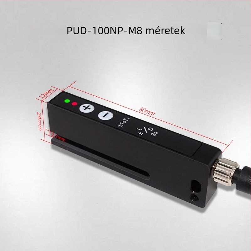 Bojke/Boyi Jingke PUD-100NP-M8 öntapadós címke detektáló szenzor, fotoelektronikus