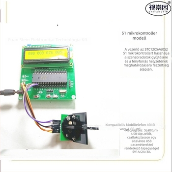 GM04 többsávos fotóérzékelő szenzor 8051 MCU és STM32-vel a napelemes fénykövetéshez, kettős tengely