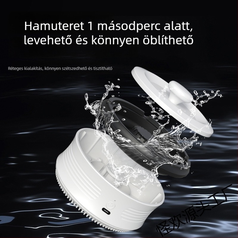 Intelligens hamutartó és levegőtisztító otthonra és irodába: a másodlagos füst illatainak eltávolítása, csendes működés <36dB, légáram >400 m3/h, USB tápegység, külön szűrő