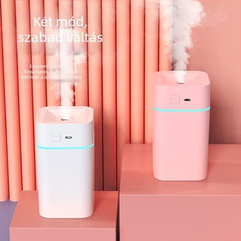 Mini USB hangtalan párásító háztartási használatra, 10–20 m² lefedettség, tartály ≤0,5 L, 1 köd kimenet, USB táplálás 2–4 W, zaj < 36 dB