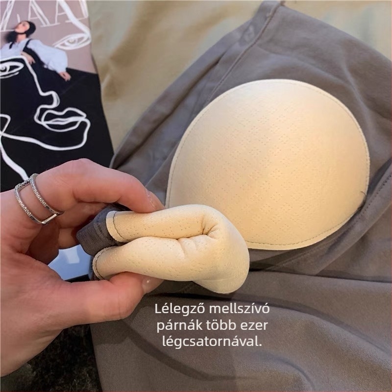 Váll nélküli melltartó-öv ultranagy formázott kosárral, 1/4 kosár, lélegző hátsó rész, kényelmes viselet, nylon anyag