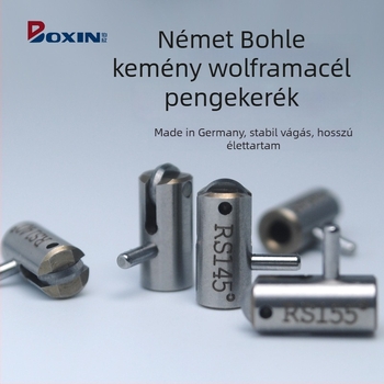 Bohle üvegvágó gép késhengerrel – szög 130–165°, márka Bohle, származás Németország, kompatibilis Jingling, Pulijin, Intemark, Bavaroni, Procter, Baichao