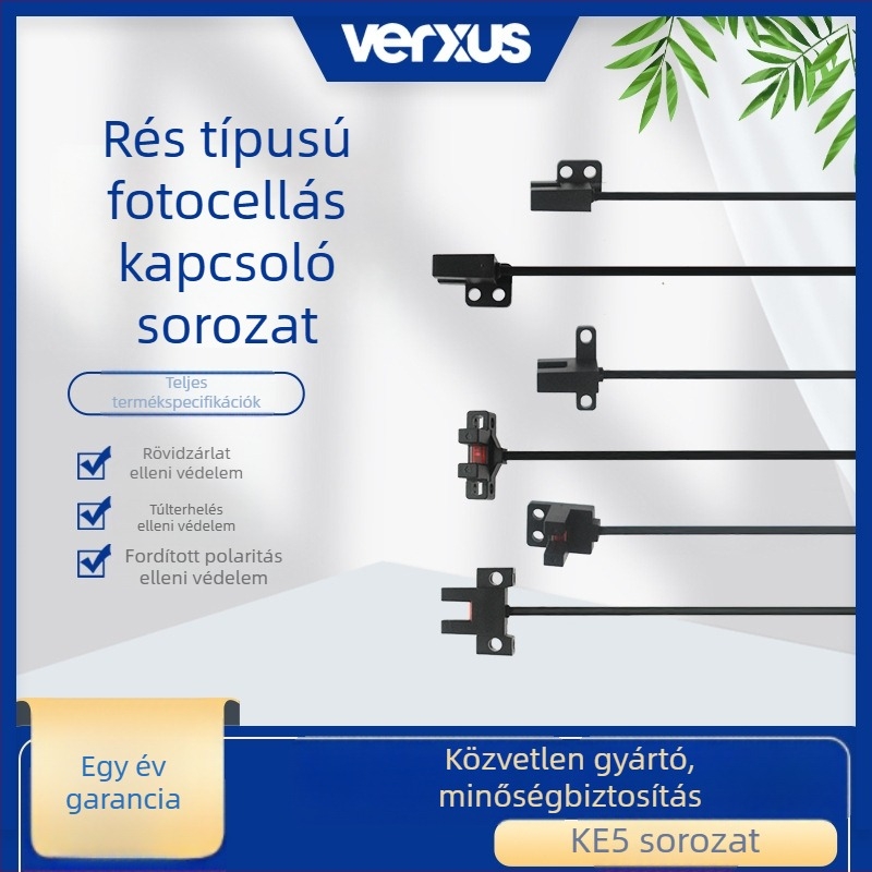Weirui Sen mikro fotóelektronikus szenzor KE5 sorozat, slotos kapcsoló szenzor, IR U-formájú szem, infravörös észlelés