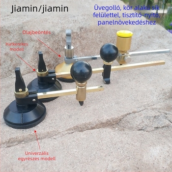 Hatkerekű üveglyukasztó és köríró eszköz, hatkerekű rollerrel | Márka: 0001; Iparág: Kő; Gyártási folyamat: Electroplating; Engedélyezett magánmárka: Igen