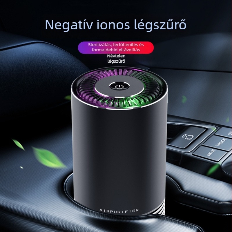 Autó Légszűrő negatív ionokkal, USB töltésű, 3W, T1 modell