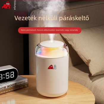 Légpárásító 41–60 m²-es helyiségekhez, tartály 1,0–2,5 L, 2 párásító kimenet, elemmel működik, csendes működés 36 dB alatt