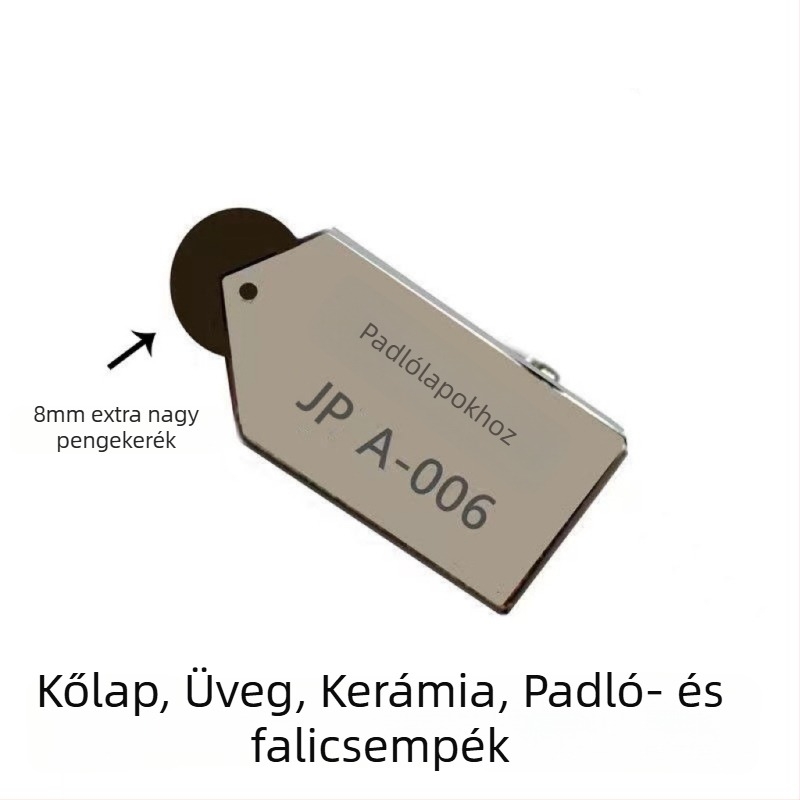 Gördülő típusú univerzális kézi pengefej üveg, csempe, tükör és kőlemezek vágásához (JP008)
