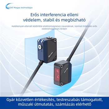 Négyzet alakú infravörös fotóelektronikus szenzor, Pr-ng30, érzékelési távolság 2,5–5 mm, NPN/PNP kimenet, IP65