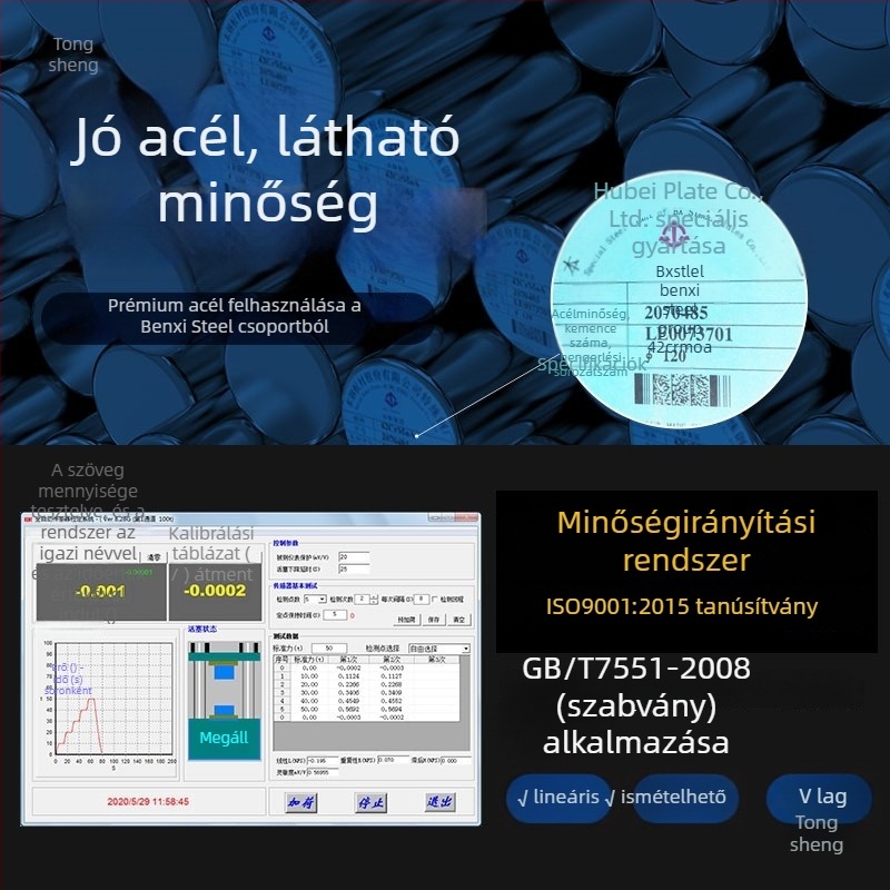 JHPY-1 Oldalsó nyomású feszültségmérő drótkötélhez, kapacitás 2 t