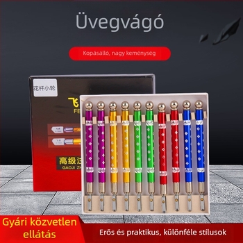 Hordozható kézi görgős üvegvágó – otthoni használatra, kerámia és üveg vágásához