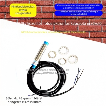 LJ12A34Z/BY Közelítőkapcsoló / fotóelektronikus kapcsoló, PNP, háromvezetékes, normálisan nyitott, fémből készült ház