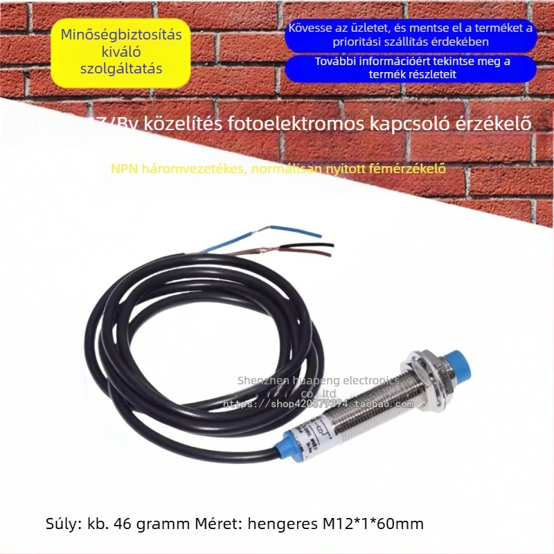 LJ12A34Z/BY Közelítőkapcsoló / fotóelektronikus kapcsoló, PNP, háromvezetékes, normálisan nyitott, fémből készült ház