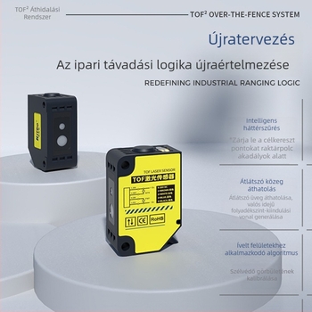 KJT sor TOF diffúz-reflexiós infravörös fotóelektronikus szenzor, anyagtól független, 1–30 m hatótávolság
