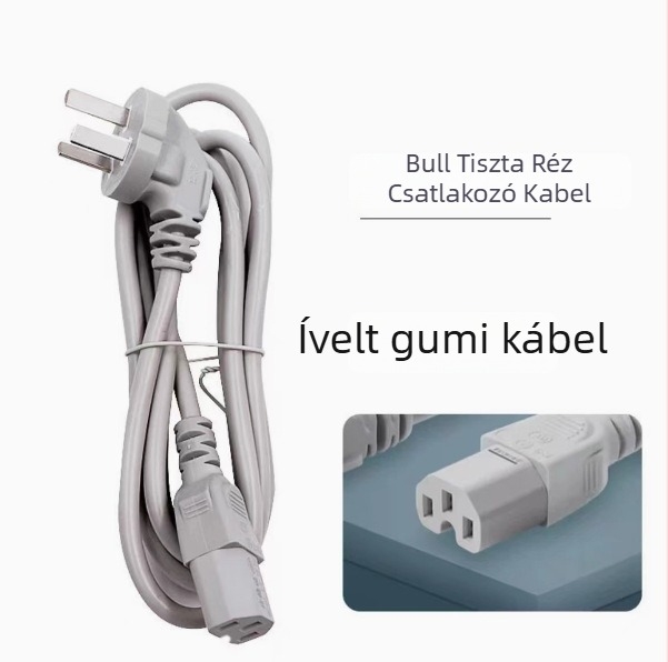 Háromtűs tápkábel rizsfőzőhöz és elektromos vízforralóhoz – BULL, Új Nemzeti Szabvány, tápcsatlakozó