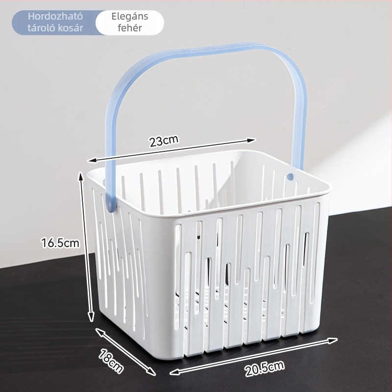 Fürdőszobai kosár, hordozható, PP anyag, 1054-es modell, modern minimalist design, kozmetikumok tárolására