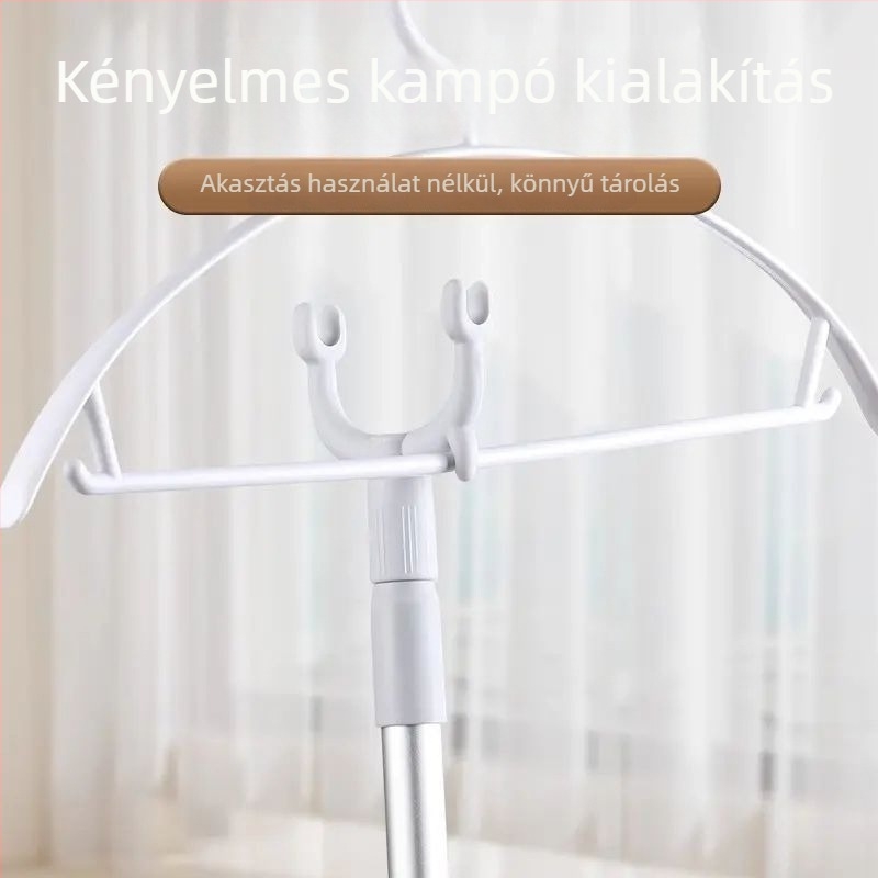 Kinyújtható ruhaszárító rúd balkonra, otthoni használatra
