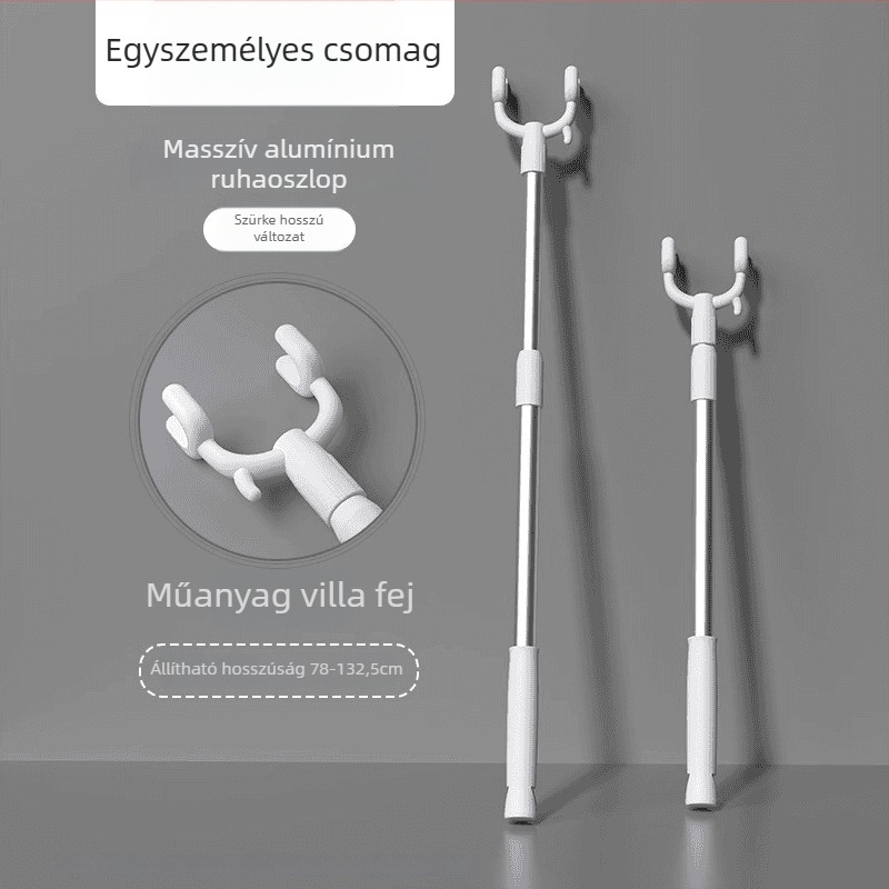 Kinyújtható ruhaszárító rúd balkonra, otthoni használatra