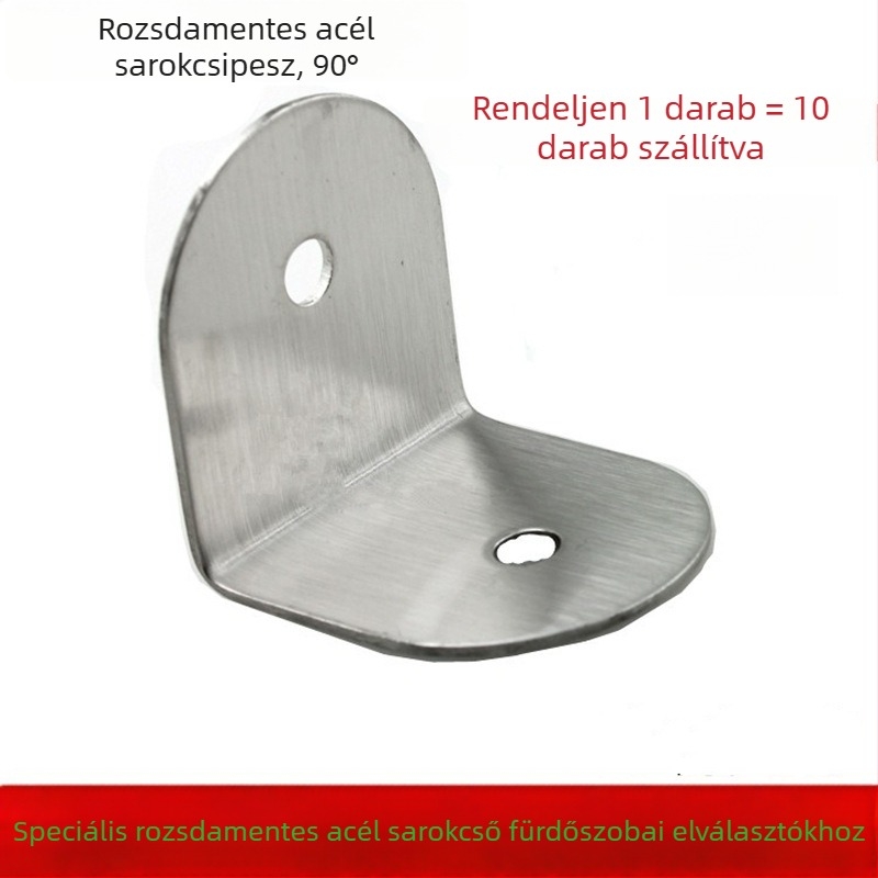 Nyilvános mosdóválasztók sarok-kódja — 90° jobb sarok csatlakozó laminált falpanelekhez, modern stílus