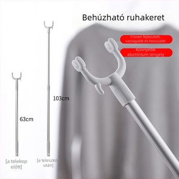 Fém ruhaszárító rúd, balconyon történő szárításhoz, Qizhong márka, modern-minimalista stílus